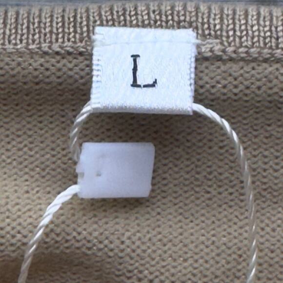 JWD V-NECK LONG SLEEVE RELAXED FIT PULLOVER SWEATER IN KHAKI NWT WOMEN'S LARGE - Picture 11 of 15